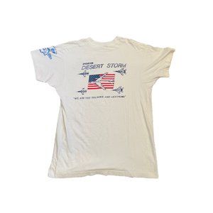Vintage Rare Desert Storm Shirt XL Operation Eagle USA Jets 90s